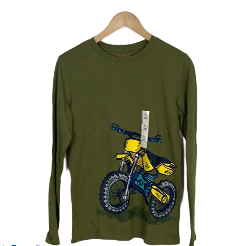 Cat & Jack Boy’s Long Sleeve Motorcycle Tee Sz XL